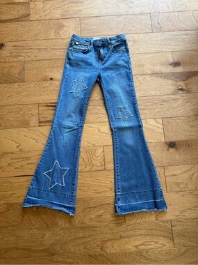 Ceros Girls 14 Starred Flare Legged Jeans
